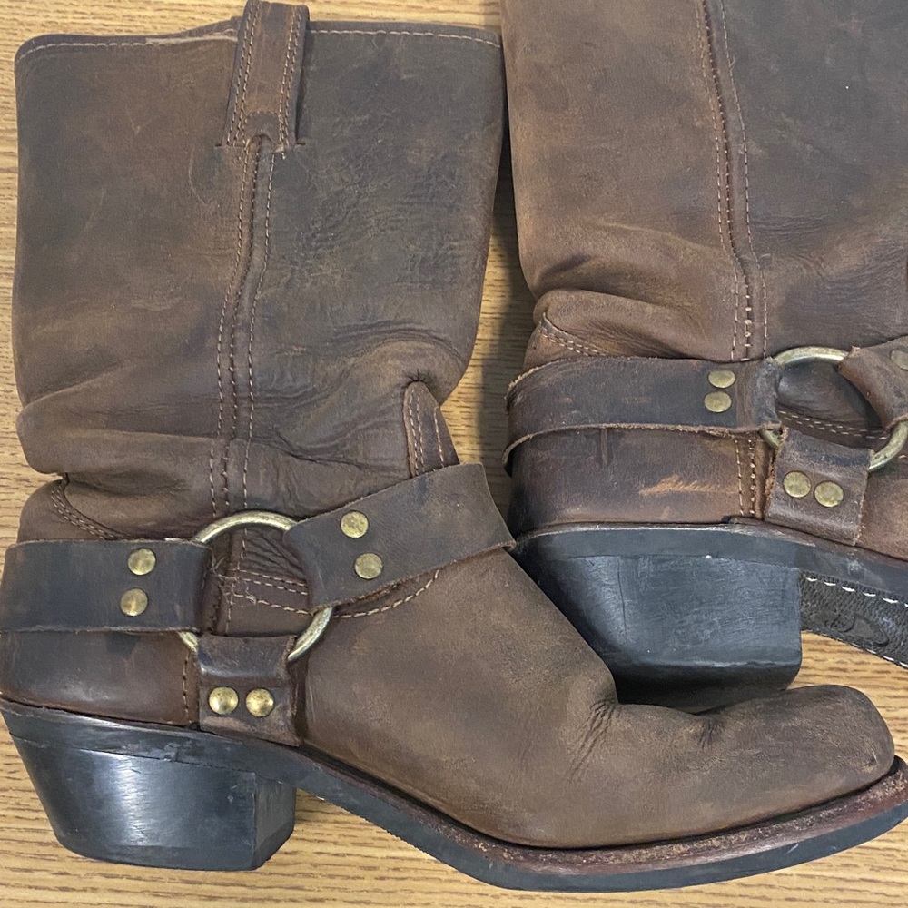 Brown Leather Frye Western Boots - Picture 8 of 16